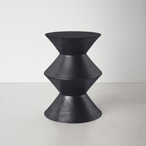 Modern black best sale accent table